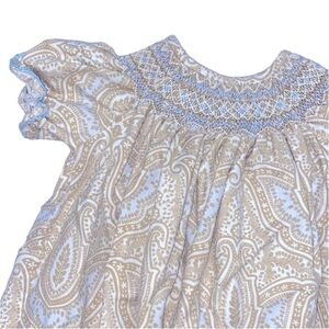 Le Za Me paisley smocked dress size 2